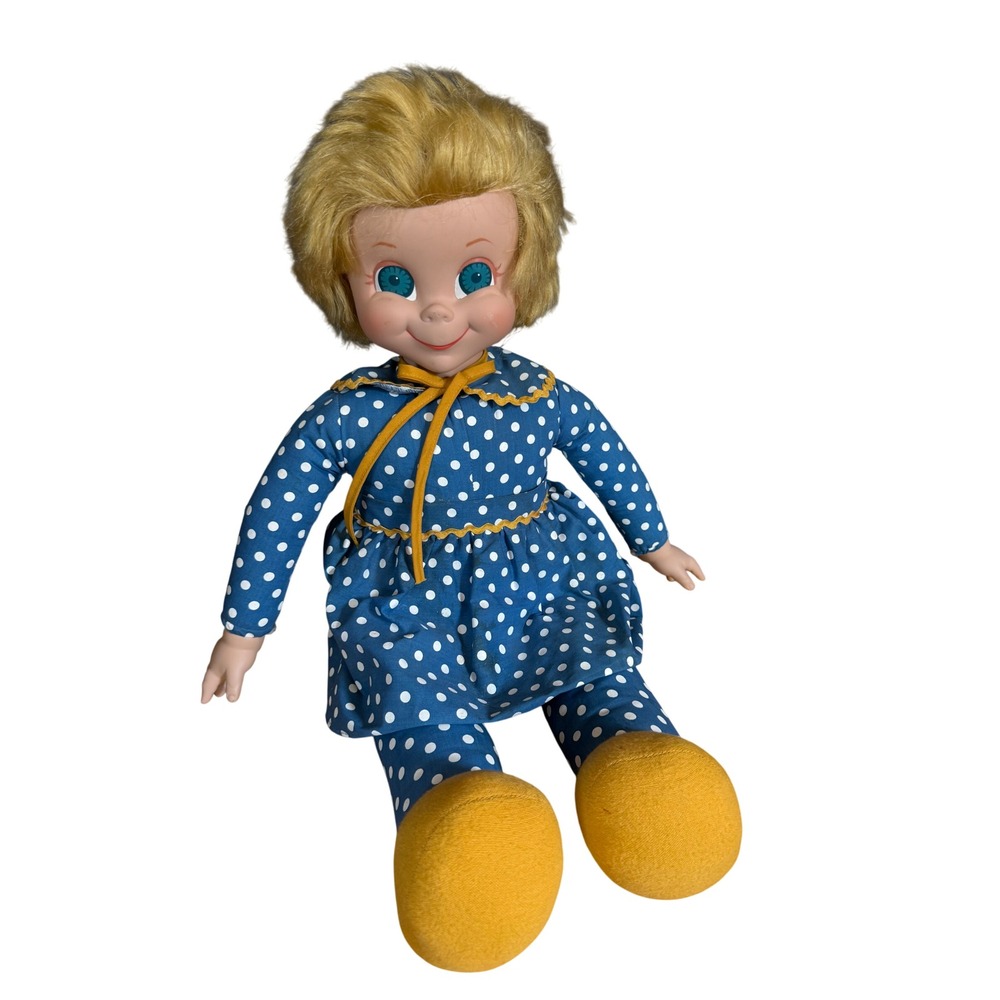 VTG Childhelp 20" 2000 Family Affair Buffy's Mrs. Beasley Doll polka dot outfit